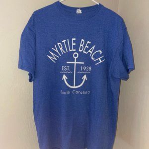 Large blue Myrtle Beach tshirt